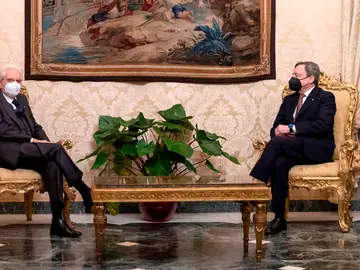 Mario Dragui y Sergio Mattarella Mario Dragui y Sergio Mattarella