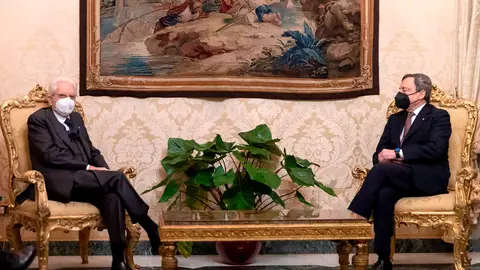Mario Dragui y Sergio Mattarella Mario Dragui y Sergio Mattarella