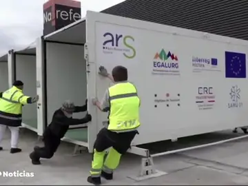 Un ambulatorio portable para vacunar a cientos de personas contra el coronavirus en zonas rurales del Pirineo navarro Un ambulatorio portable para vacunar a cientos de personas contra el coronavirus en zonas rurales del Pirineo navarro