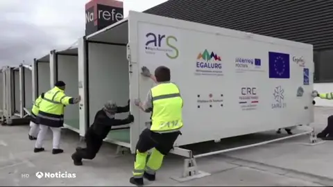 Un ambulatorio portable para vacunar a cientos de personas contra el coronavirus en zonas rurales del Pirineo navarro Un ambulatorio portable para vacunar a cientos de personas en zonas rurales del Pirineo navarro