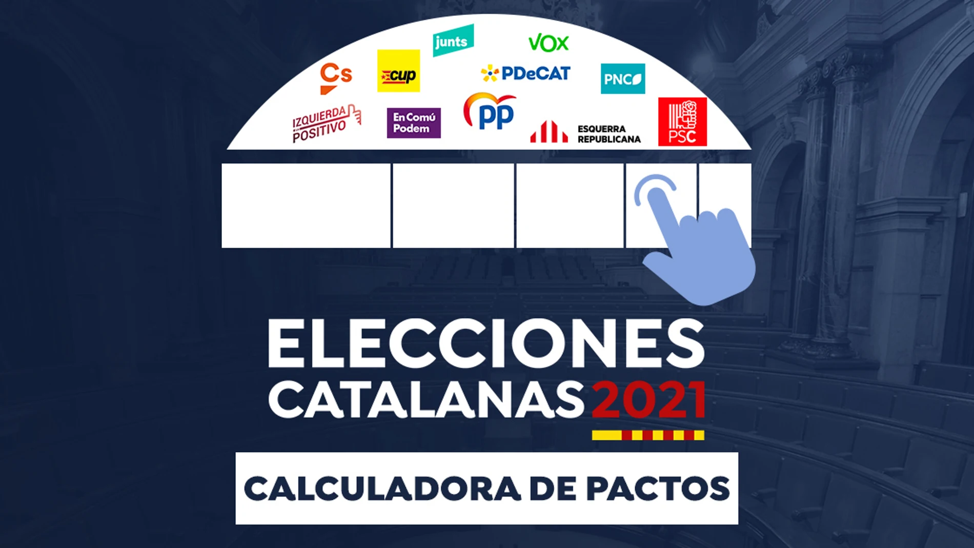 Elecciones catalanas 2021: Calculadora de los pactos tras las elecciones al Parlamento de Cataluña Elecciones catalanas 2021: Calculadora de los pactos tras las elecciones al Parlamento de Cataluña