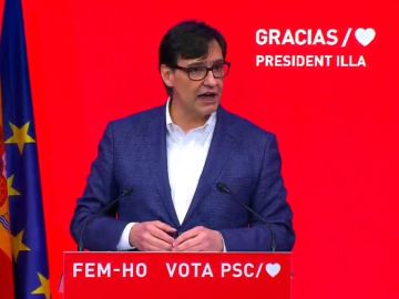 El candidato a la presidencia de la Generalitat por el PSC, Salvador Illa