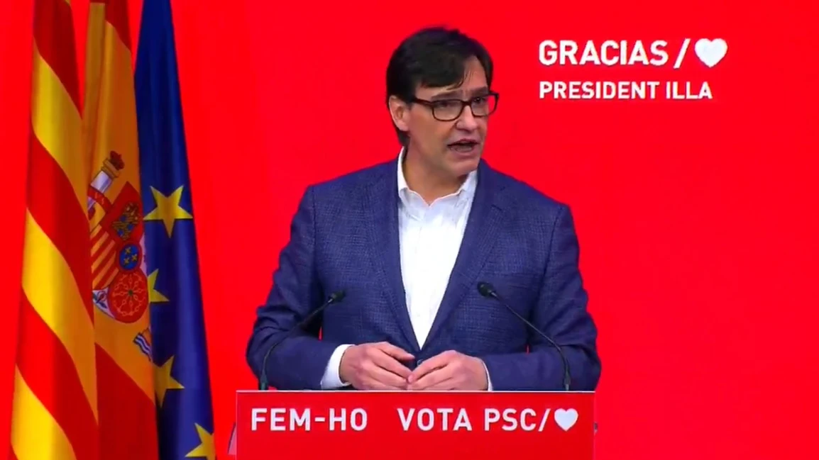 El candidato a la presidencia de la Generalitat por el PSC, Salvador Illa El candidato a la presidencia de la Generalitat por el PSC, Salvador Illa