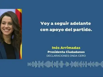 Inés Arrimadas "no se plantea dimitir" después de conocer la caída de Ciudadanos en las elecciones catalanas Inés Arrimadas "no se plantea dimitir" después de conocer la caída de Ciudadanos en las elecciones catalanas