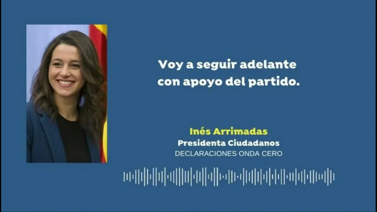 Inés Arrimadas "no se plantea dimitir" después de conocer la caída de Ciudadanos en las elecciones catalanas Inés Arrimadas "no se plantea dimitir" después de conocer la caída de Ciudadanos en las elecciones catalanas