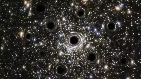 Hubble descubre un cúmulo de agujeros negros Hubble descubre un cúmulo de agujeros negros