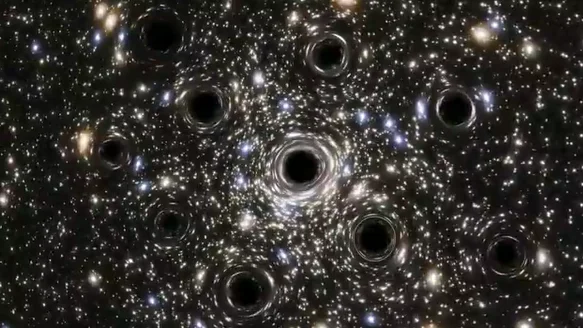 Hubble descubre un cúmulo de agujeros negros Hubble descubre un cúmulo de agujeros negros