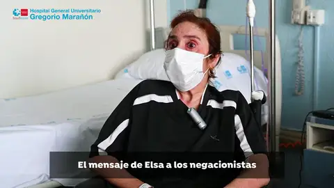 El mensaje a los negacionistas de Elsa tras 310 días ingresada por coronavirus: “Tomadlo en serio” El mensaje a los negacionistas de Elsa tras 310 días ingresada por coronavirus: “Tomadlo en serio”
