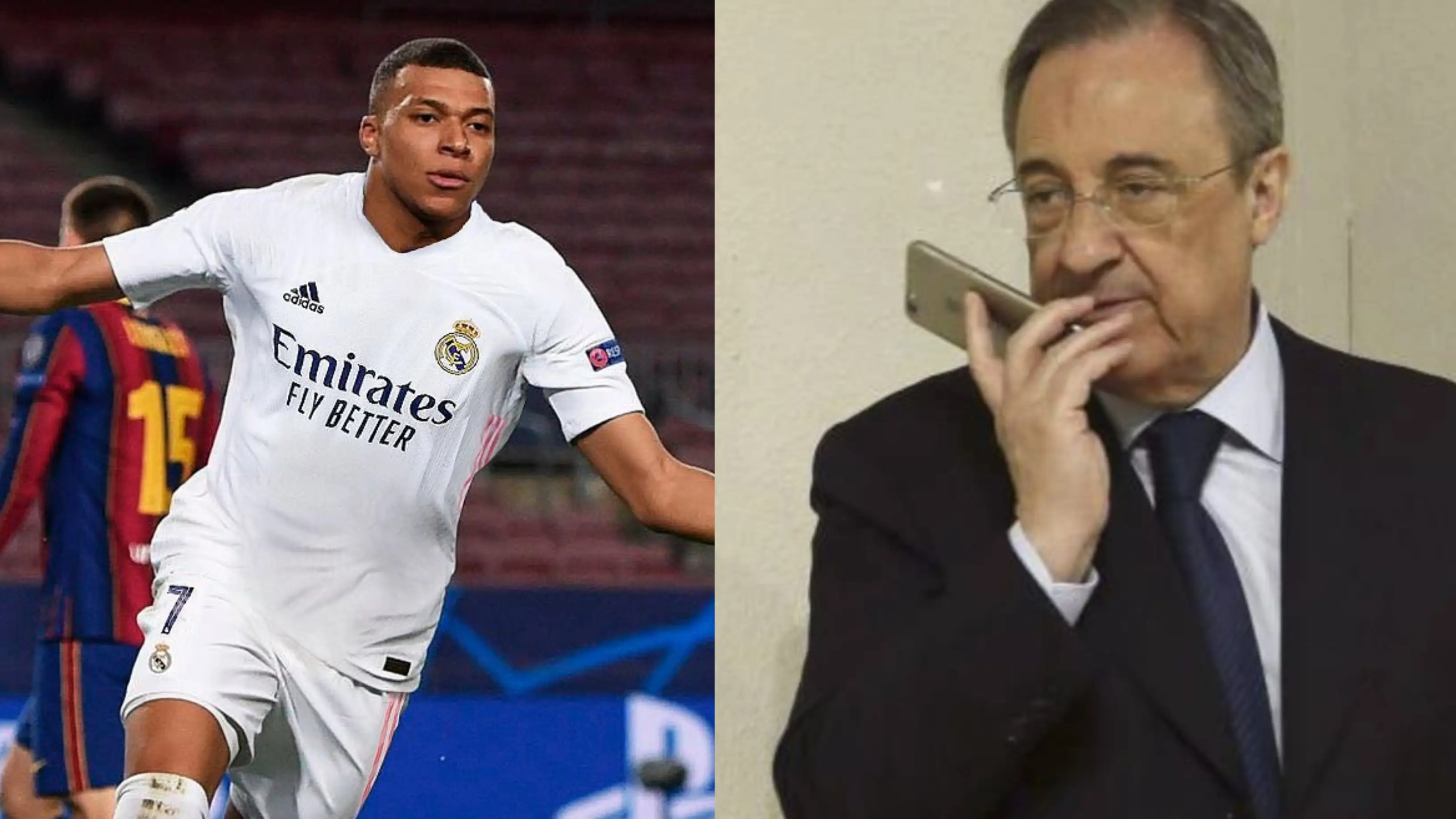 Mbapp&eacute; y Florentino P&eacute;rez, protagonistas de los mejores memes tras la goleada del PSG al Barcelona en Champions