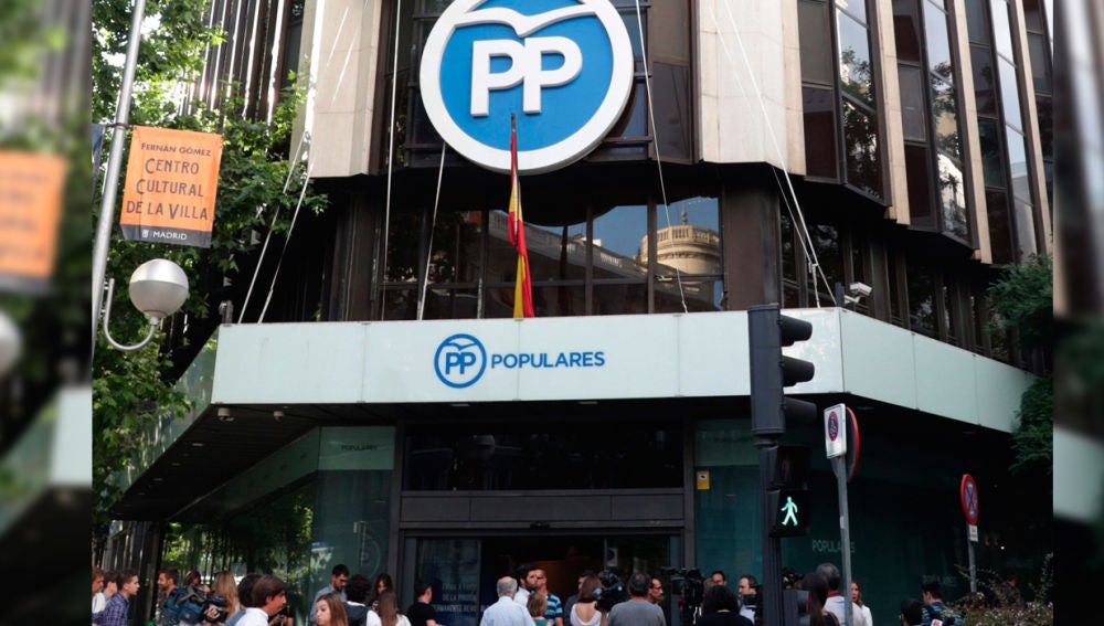 La sede nacional del PP en Génova