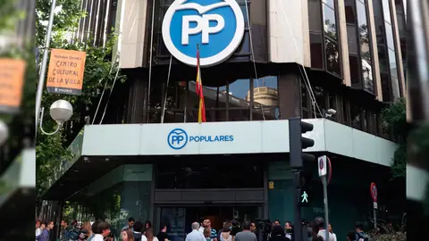 La sede nacional del PP en Génova La sede nacional del PP en Génova