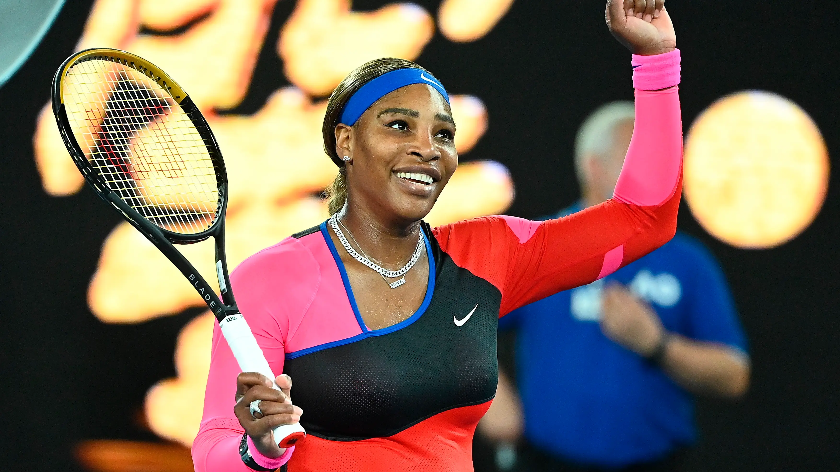 Serena Willams celebra su victoria ante Simona Halep en el Open de Australia Serena Willams celebra su victoria ante Simona Halep en el Open de Australia