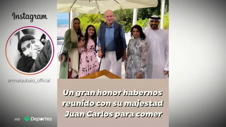 El rey Juan Carlos visita a la piloto Amna Al Qubaisi, la primer mujer piloto de Emiratos Árabes El rey Juan Carlos visita a la piloto Amna Al Qubaisi, la primer mujer piloto de Emiratos Árabes