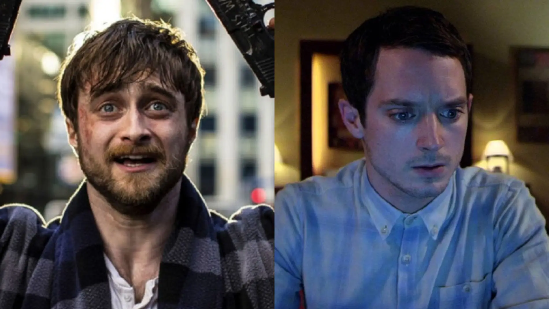 Daniel Radcliffe en 'Guns Akimbo' y Elijah Wood en 'Open Windows'