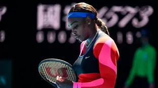Serena Williams, cabizbaja en su partido ante Naomi Osaka Serena Williams, cabizbaja en su partido ante Naomi Osaka