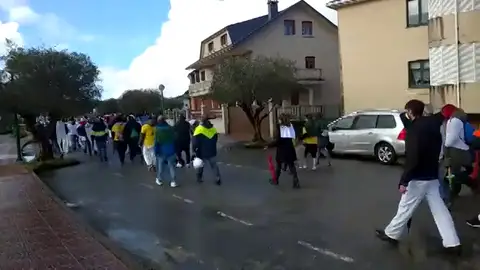 Protestas en As Somozas contra el despido de 215 trabajadores de la planta energética de Siemens Protestas en As Somozas contra el despido de 215 trabajadores de la planta energética de Siemens