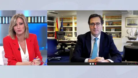 Antonio Garamendi en Espejo Público. Antonio Garamendi en Espejo Público.