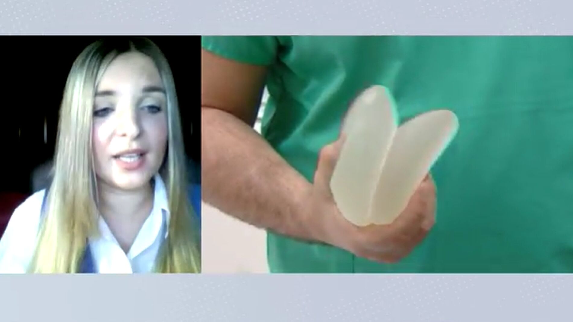 Cristina, afectada por unas protesis mamarias defectuosas