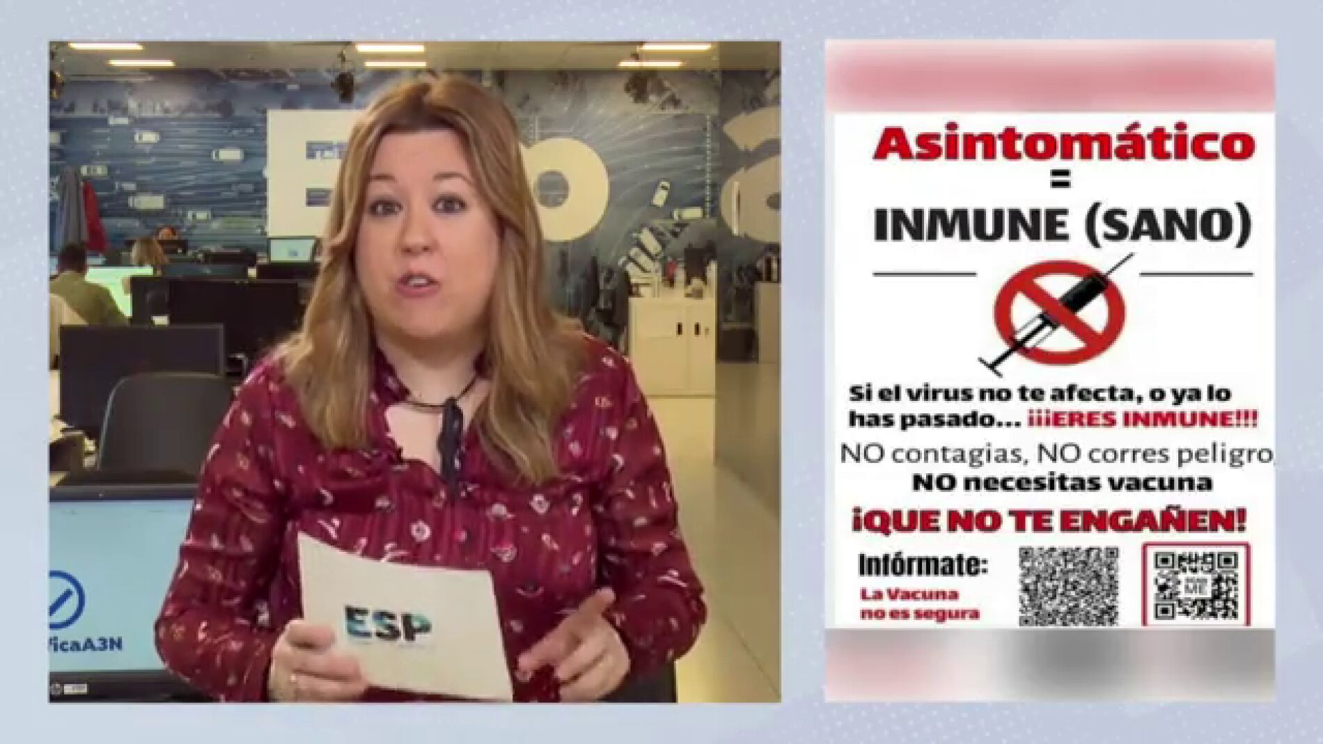 El bulo que pone en cuesti&oacute;n la inmunidad al coronavirus y la fiablidad de las vacunas