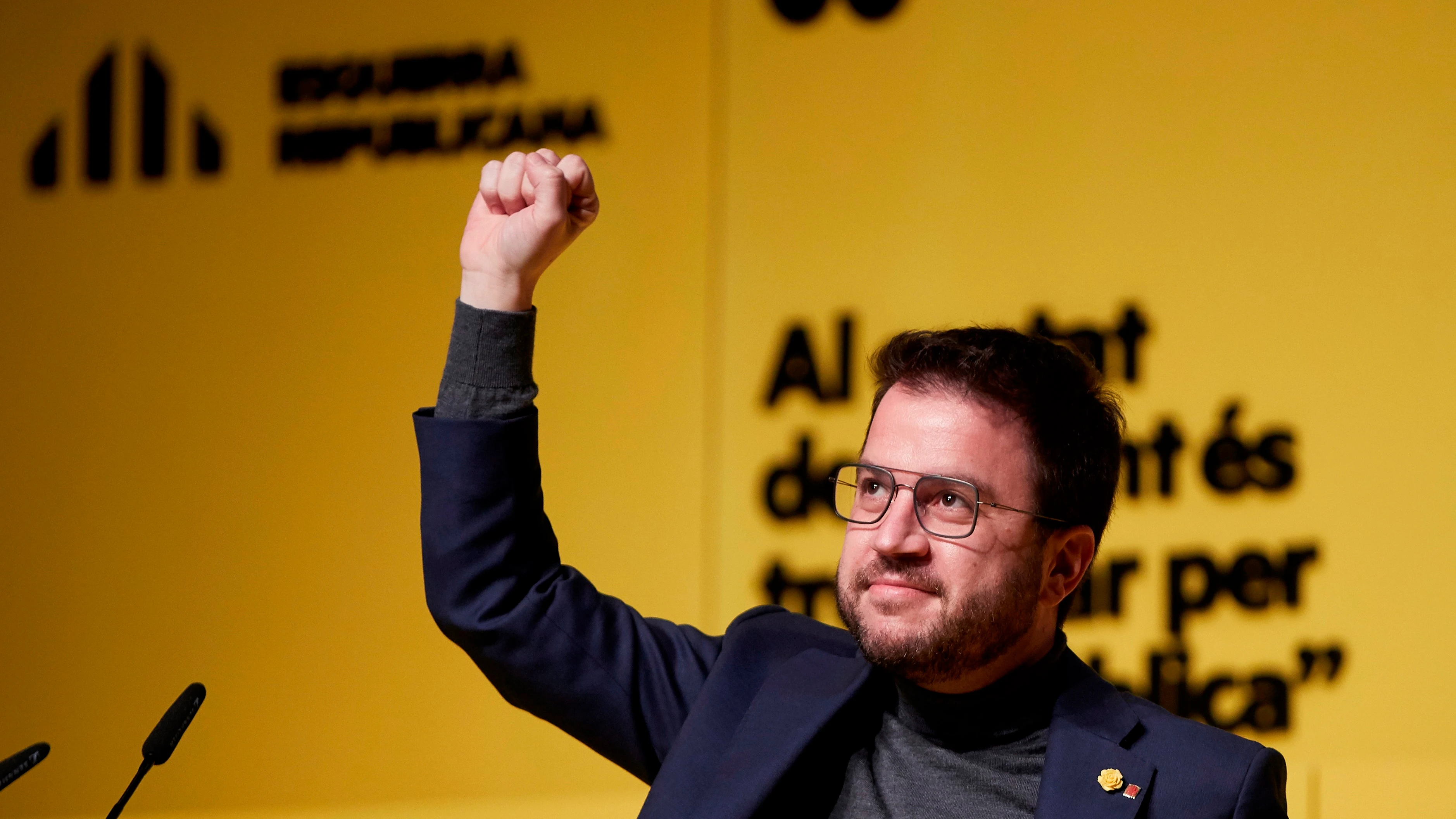 El candidato de ERC a la presidencia de la Generalitat, Pere Aragon&egrave;s.