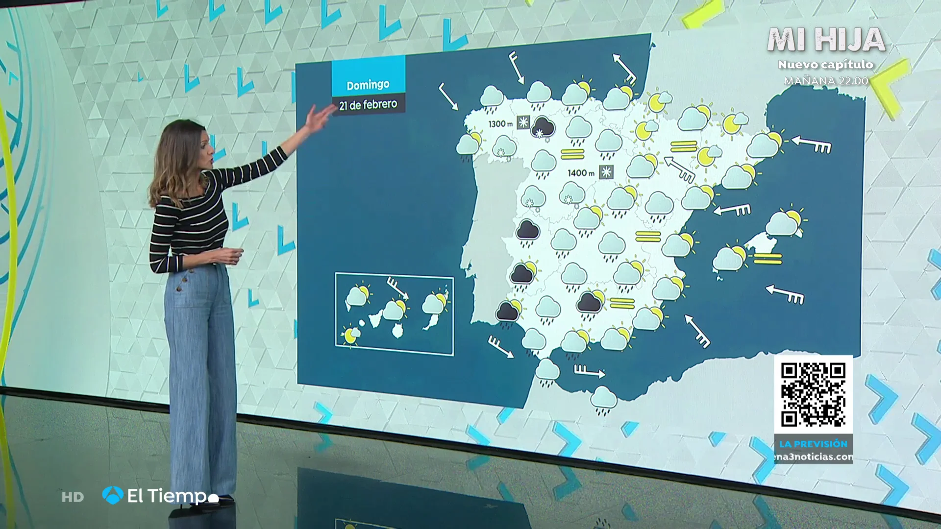 Tu Tiempo (20-02-21) Precipitaciones fuertes en las mitades oeste de Galicia y de Canarias