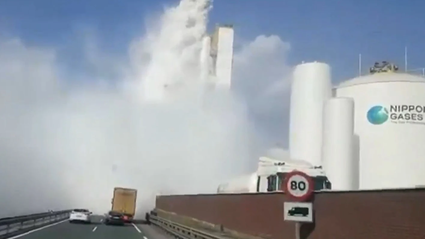 Fuga de gas en Olaberria. Fuga de gas