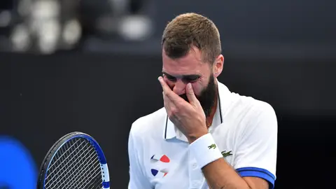 Benoit Paire, en una imagen de archivo El show patético del tenista Benoit Paire: escupe sobre la marca del juez y luego se deja ganar de forma bochornosa