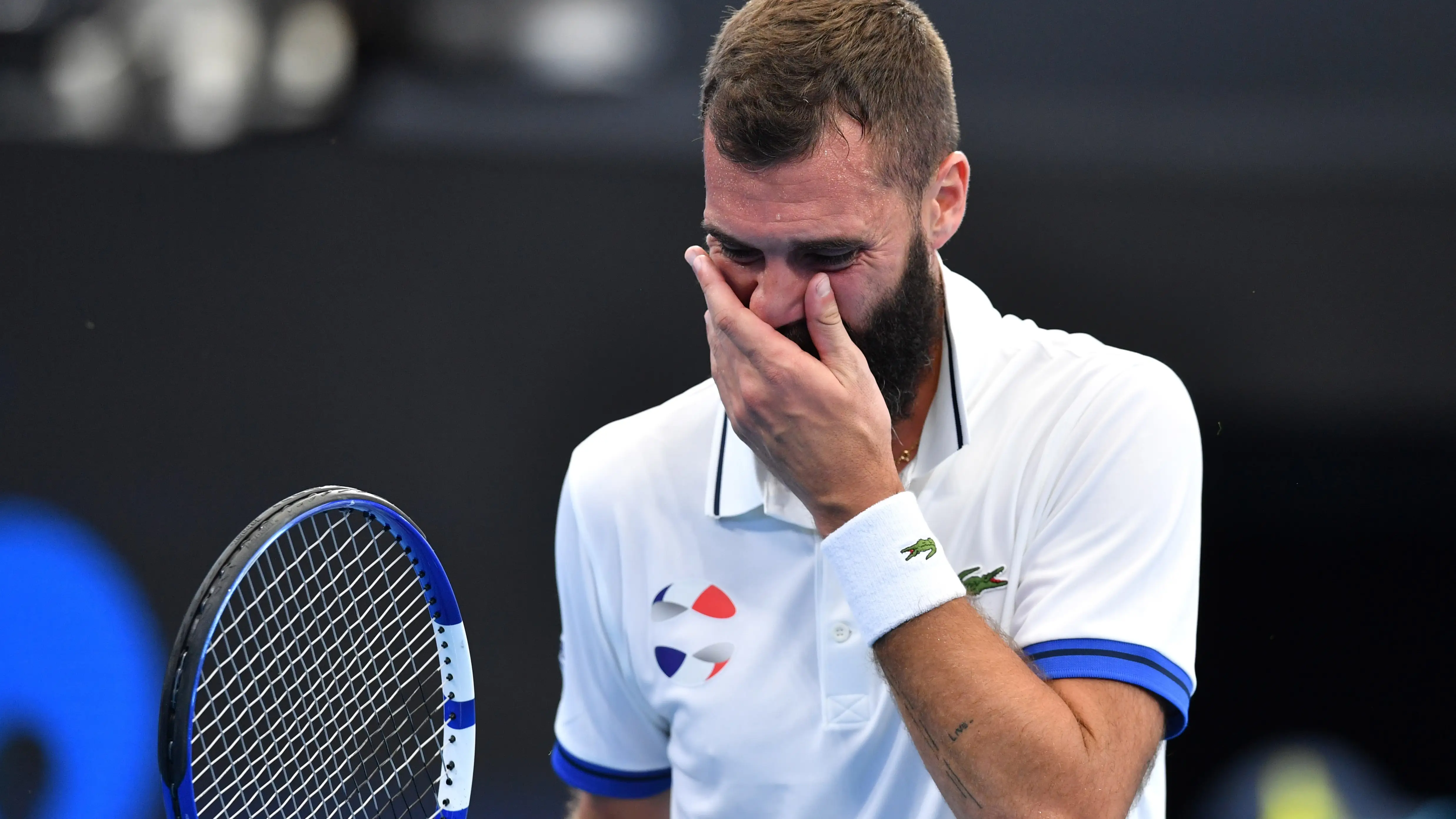 Benoit Paire, en una imagen de archivo El show patético del tenista Benoit Paire: escupe sobre la marca del juez y luego se deja ganar de forma bochornosa
