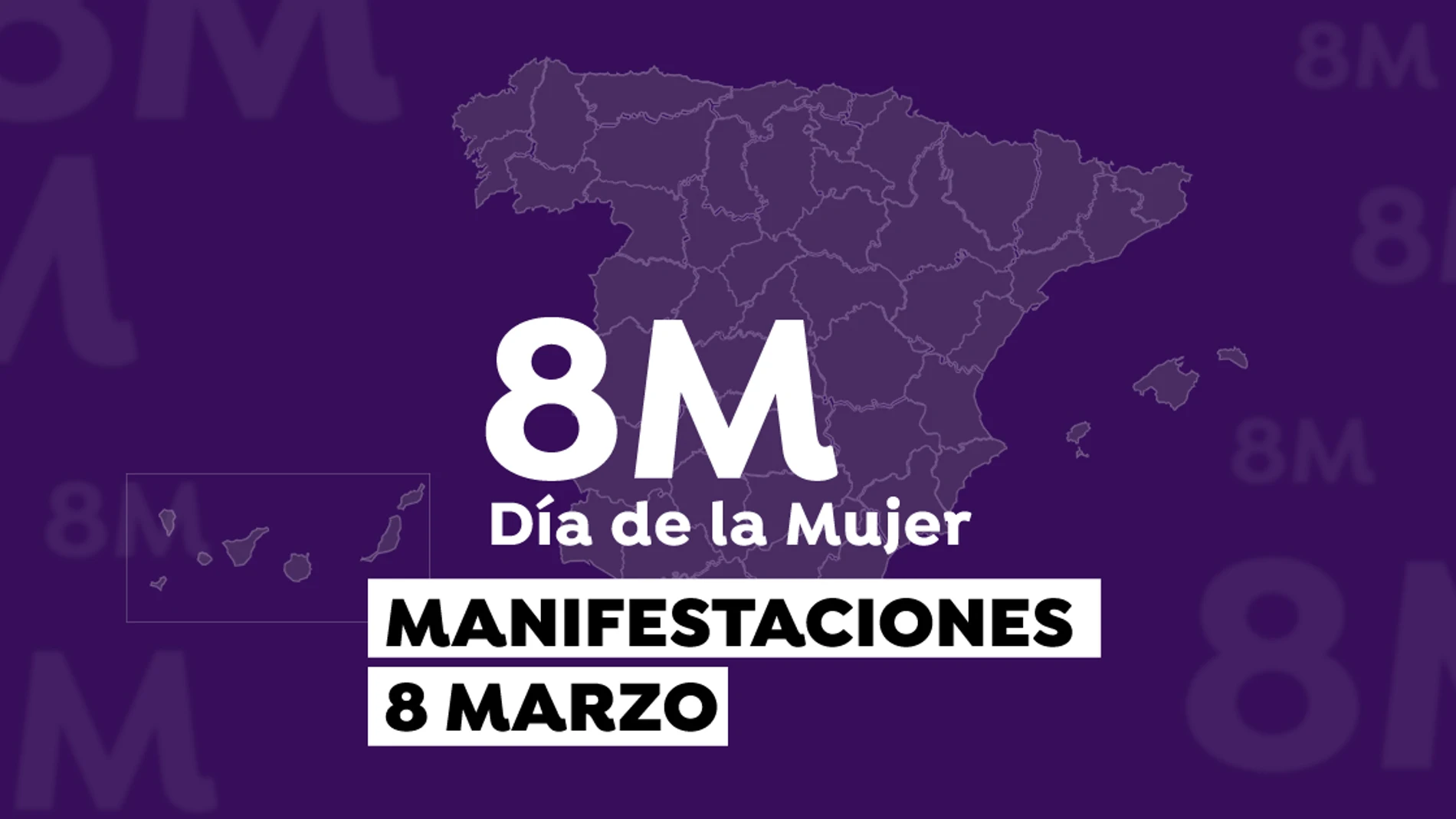 Mapa de las manifestaciones del 8 de marzo. Mapa de las manifestaciones del 8 de marzo.