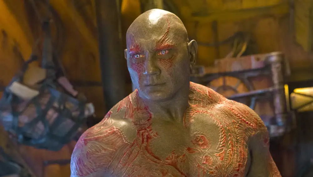 Dave Bautista como Drax en 'Guardianes de la Galaxia'