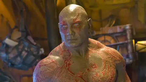 Dave Bautista como Drax en 'Guardianes de la Galaxia' Dave Bautista como Drax en 'Guardianes de la Galaxia'