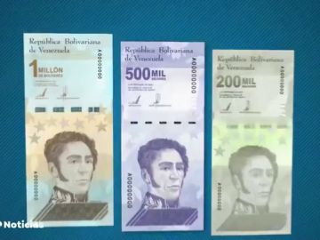 Venezuela emite billetes por valor de 1 millón de bolívares para controlar la hiperinflación