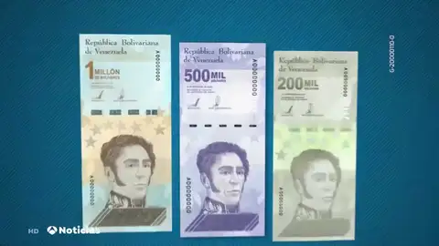 Venezuela emite billetes por valor de 1 millón de bolívares para controlar la hiperinflación Venezuela emite billetes por valor de 1 millón de bolívares para controlar la hiperinflación