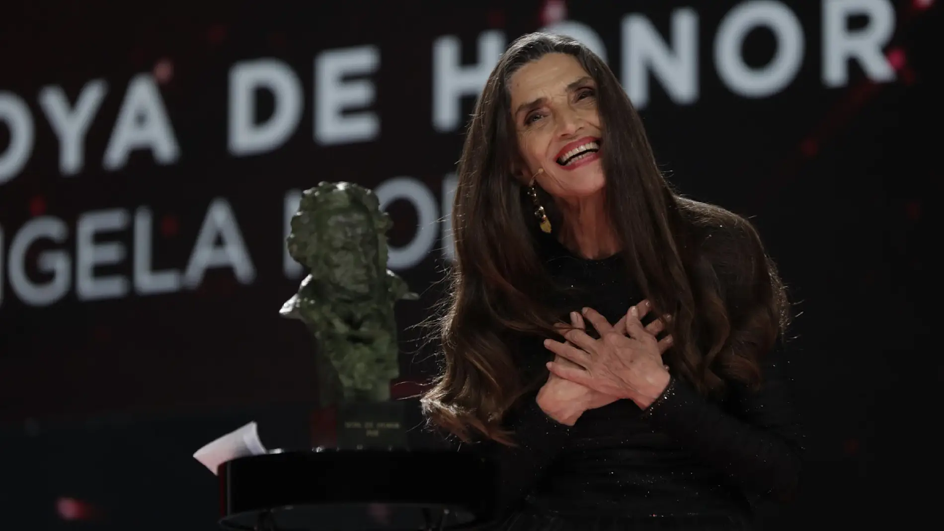 Ángela Molina tras recibir el Goya de Honor 2021