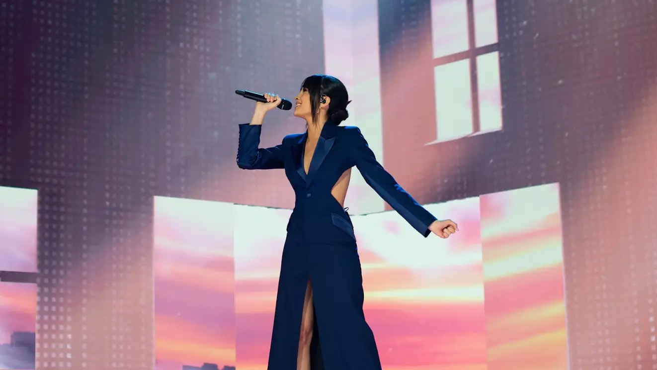 Aitana durante su actuación en los premios Goya Aitana durante su actuación en los premios Goya
