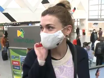 Marta Nieto llega a madrid tras asistir a la gala de los Goya Marta Nieto llega a madrid tras asistir a la gala de los Goya