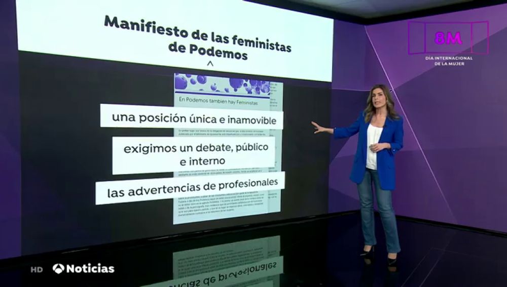 Militantes y cargos feministas de Podemos se rebelan contra el borrador de la Ley Trans