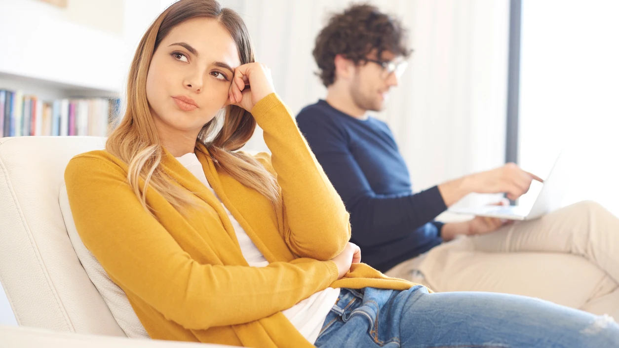 Pareja enfadada