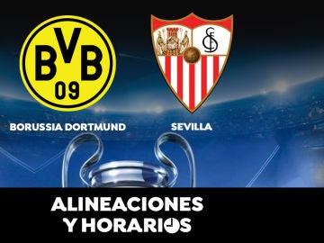 Borussia Dortmund - Sevilla: Horario, alineaciones y dónde ver el partido de la Champions League en directo
