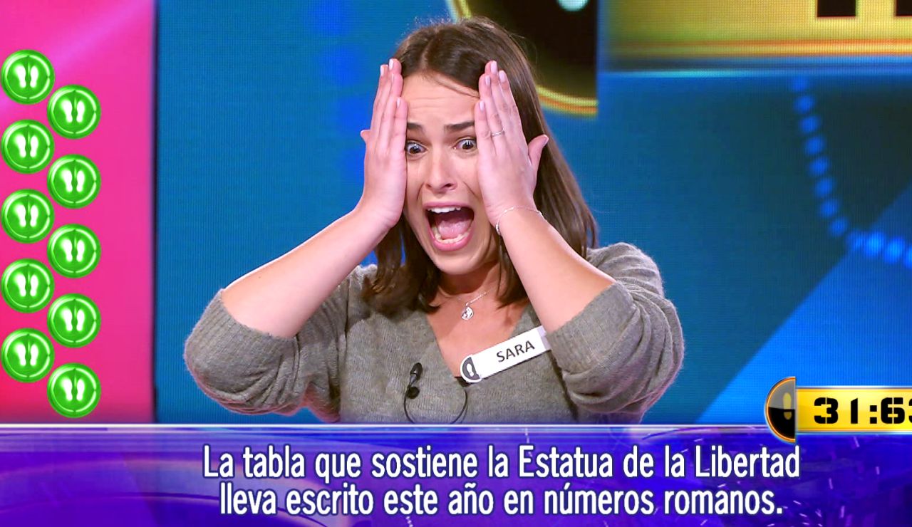 ¡Récord en el nuevo ‘¡Ahora caigo!’! Sara gana 41.000 euros en un emocionante Duelo Final ¡Récord en el nuevo ‘¡Ahora caigo!’! Sara gana 41.000 euros en un emocionante Duelo Final