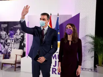 El presidente del Gobierno, Pedro Sánchez, y la ministra de Igualdad, Irene Montero, en una imagen de archivo El presidente del Gobierno, Pedro Sánchez, y la ministra de Igualdad, Irene Montero, en una imagen de archivo