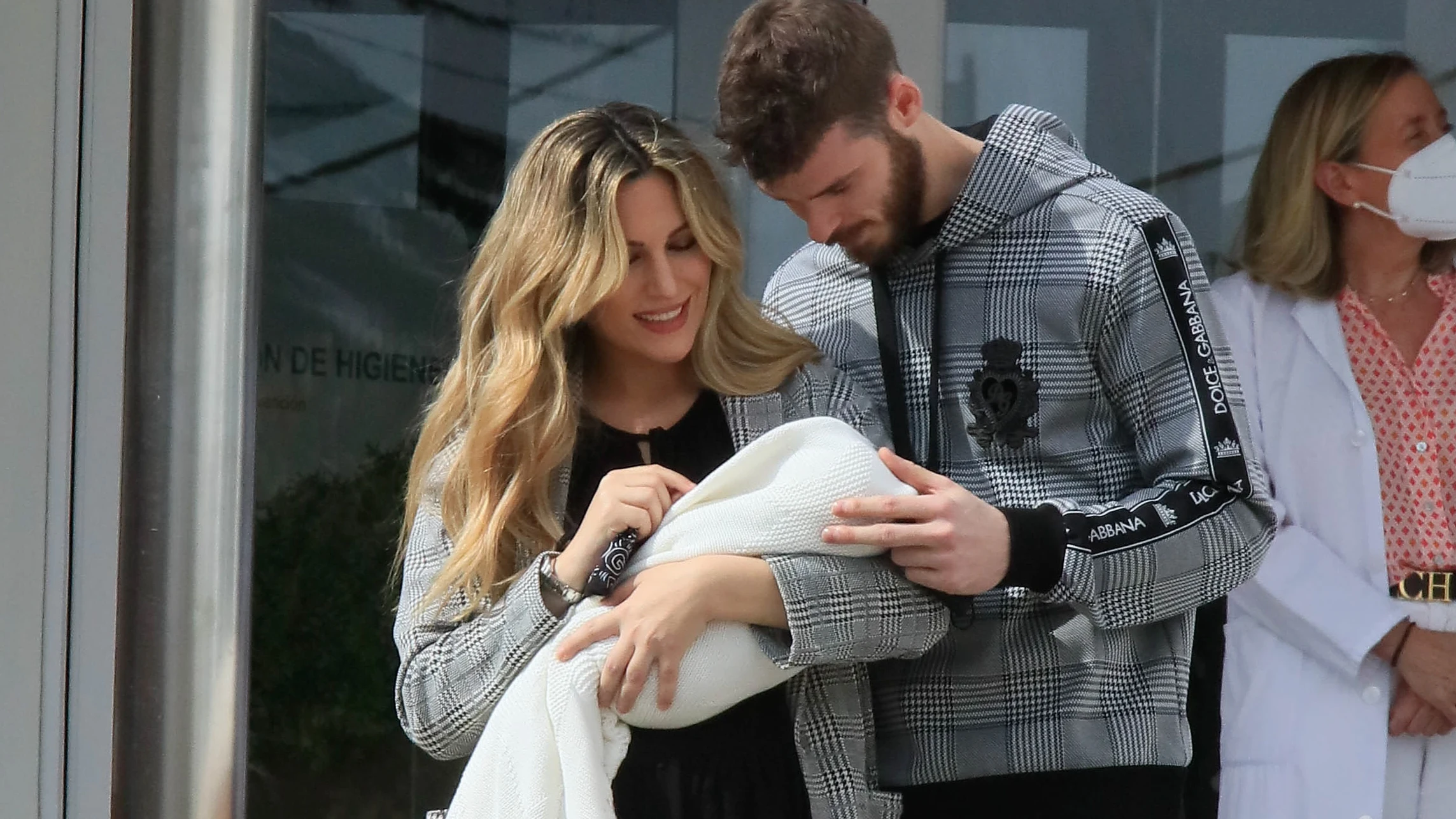 Edurne y David de Gea con su hija Edurne y David de Gea con su hija