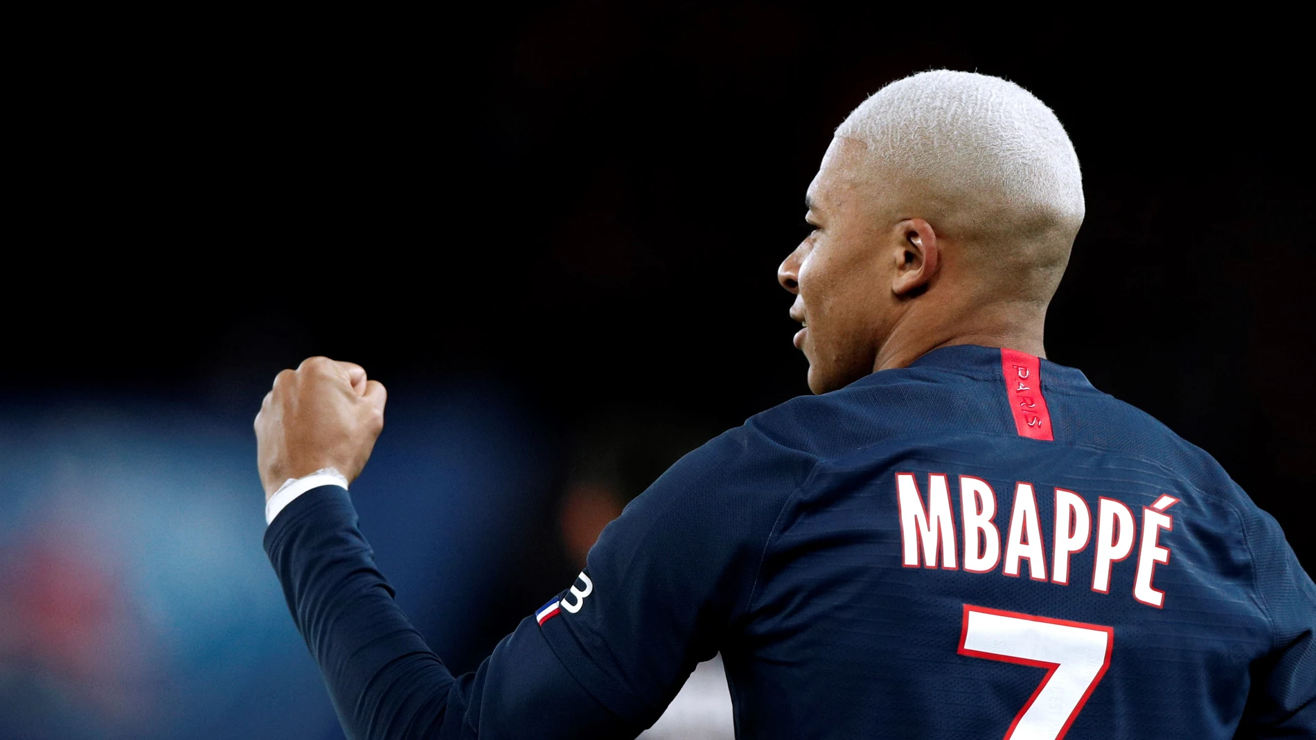 Kylian Mbappe celebra un gol en un partido del PSG Kylian Mbappe celebra un gol en un partido del PSG
