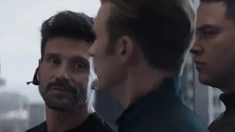 Frank Grillo y Chris Evans en 'Vengadores: Endgame' Frank Grillo y Chris Evans en 'Vengadores: Endgame'