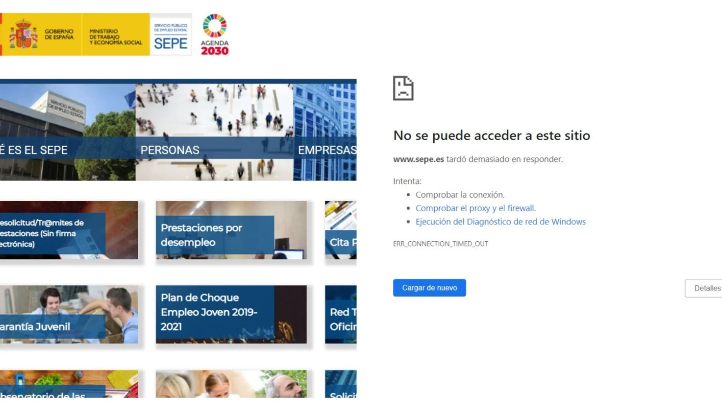 El SEPE sufre un ataque inform&aacute;tico que paraliza sus servicios 