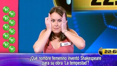 ¡De completa chiripa! Sara vence en el Duelo Final y gana 22.500€ en ‘¡Ahora caigo!’ 