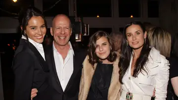 Demi Moore, su hija Tallulah, Bruce Willis y su mujer Emma Heming