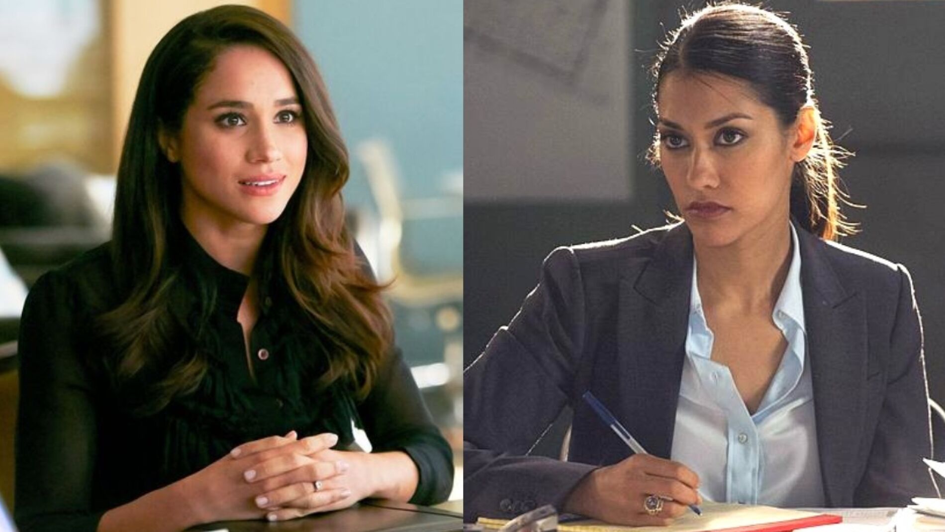 Meghan Markle en 'Suits' y Janina Gavankar en 'Arrow'