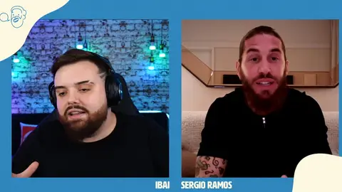 Ibai Llanos charla con Sergio Ramos Ibai Llanos charla con Sergio Ramos