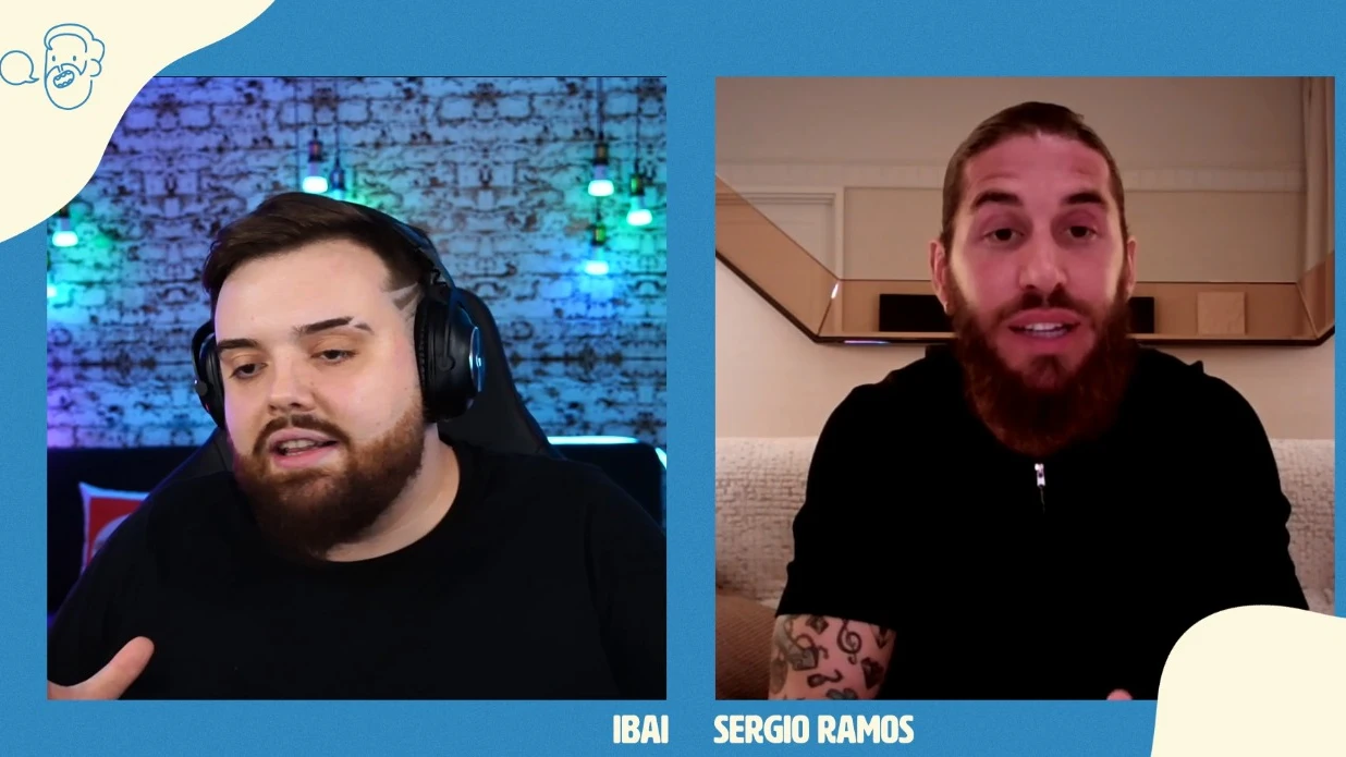 Ibai Llanos charla con Sergio Ramos Ibai Llanos charla con Sergio Ramos